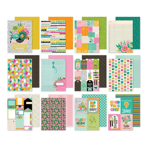 Simple Stories - Color Me Happy Collection - 6 x 8 Paper Pad
