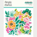 Simple Stories - Color Me Happy Collection - Ephemera - Floral Bits And Pieces