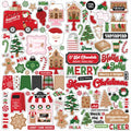 Echo Park - Santa's Christmas Delivery Collection - 12 x 12 Cardstock Stickers - Elements